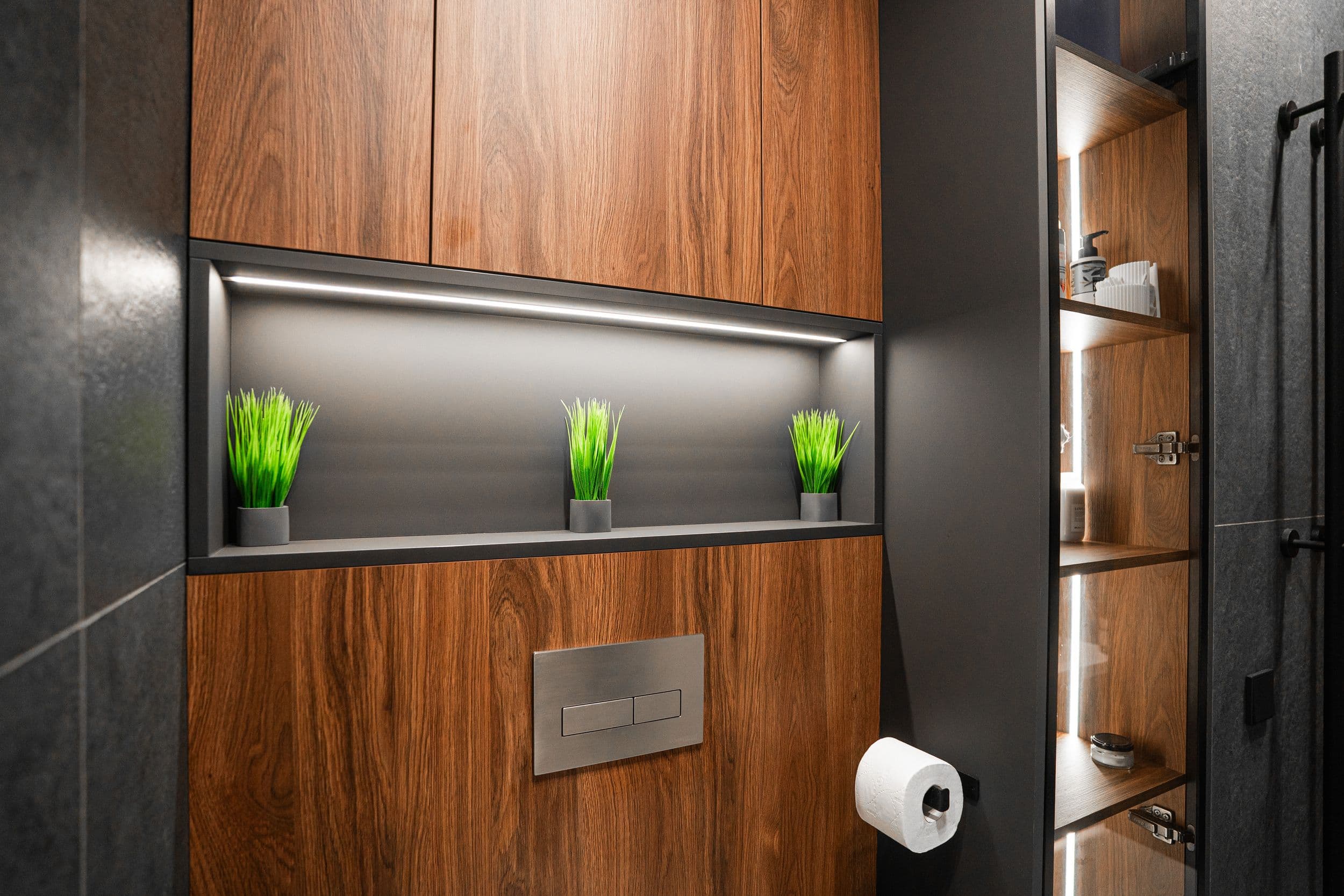 ТВ-стенка с подсветкой